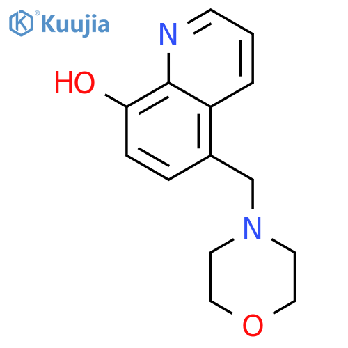 5-[(morpholin-4-yl)methyl]quinolin-8-ol structure