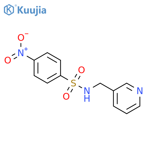 4-nitro-N-(pyridin-3-yl)methylbenzene-1-sulfonamide structure