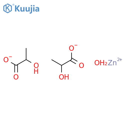 Propanoic acid,2-hydroxy-, zinc salt, hydrate (2:1:1) structure