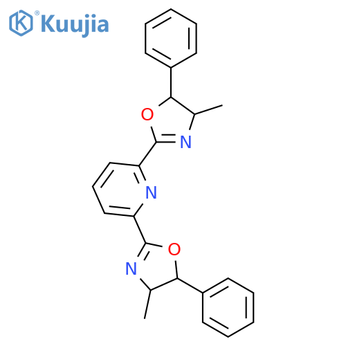 Pyridine,2,6-bis[(4R,5R)-4,5-dihydro-4-methyl-5-phenyl-2-oxazolyl]- structure