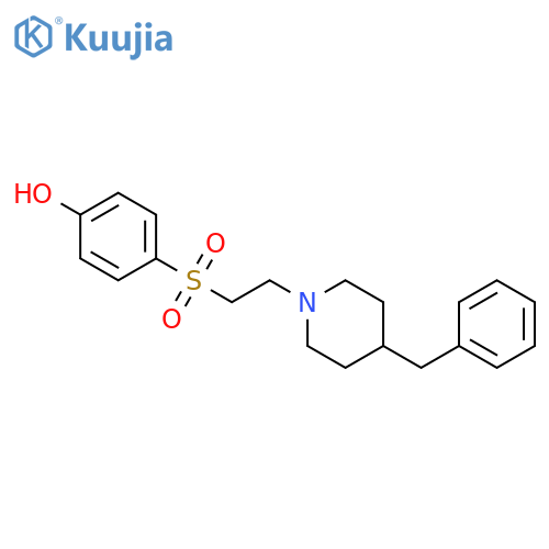 Phenol, 4-[[2-[4-(phenylmethyl)-1-piperidinyl]ethyl]sulfonyl]- structure