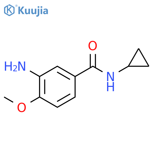 3-Amino-N-cyclopropyl-4-methoxybenzamide structure