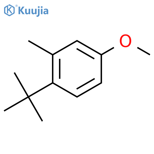 Benzene,1-(1,1-dimethylethyl)-4-methoxy-2-methyl- structure