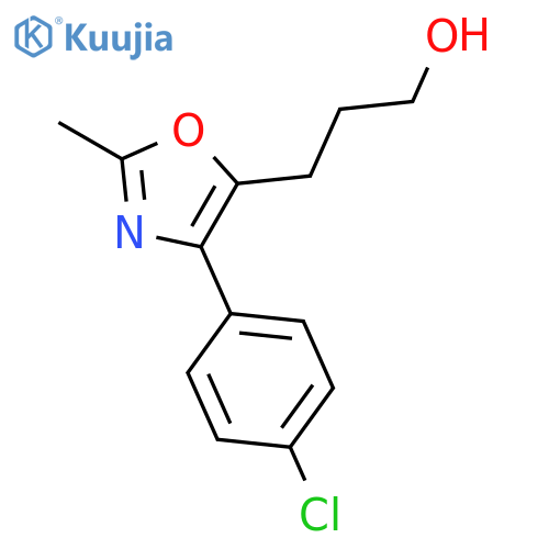5-Oxazolepropanol, 4-(4-chlorophenyl)-2-methyl- structure