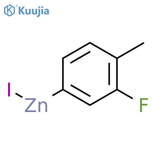 Zinc,(3-fluoro-4-methylphenyl)iodo- structure