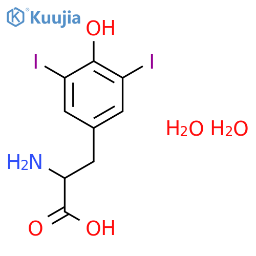 3,5-Diiodo-L-tyrosine dihydrate structure