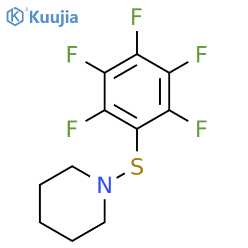 Piperidine, 1-[(pentafluorophenyl)thio]- structure