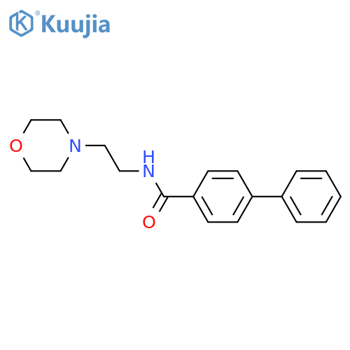 N-(2-morpholin-4-ylethyl)-1,1'-biphenyl-4-carboxamide structure