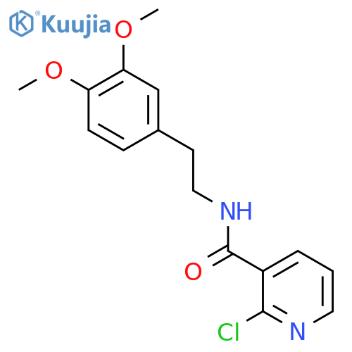 2-Chloro-N-[2-(3,4-dimethoxyphenyl)ethyl]pyridine-3-carboxamide structure