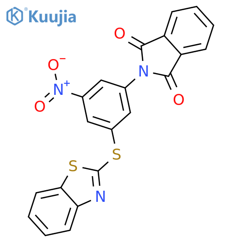 <br>2-[3-(1,3-benzothiazol-2-ylsulfanyl)-5-nitrophenyl]-1H-isoindole-1,3(2H)-di one structure