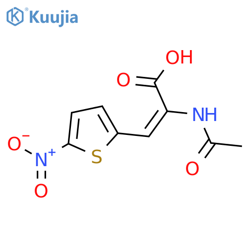 2-Propenoic acid, 2-(acetylamino)-3-(5-nitro-2-thienyl)- structure