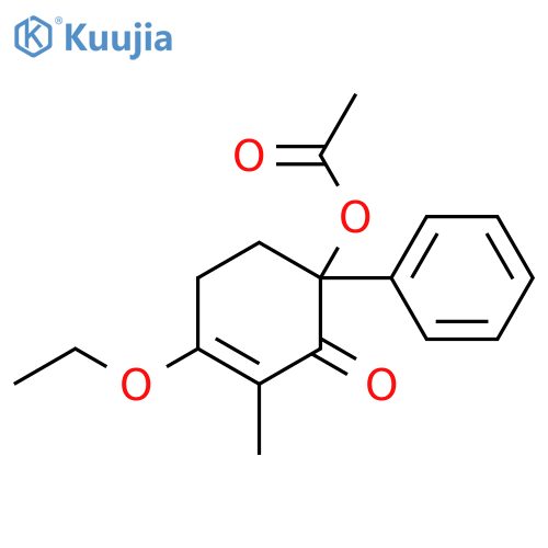 2-Cyclohexen-1-one, 6-(acetyloxy)-3-ethoxy-2-methyl-6-phenyl- structure