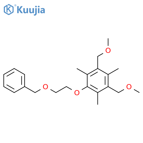 Benzene,1,3-bis(methoxymethyl)-2,4,6-trimethyl-5-[2-(phenylmethoxy)ethoxy]- structure