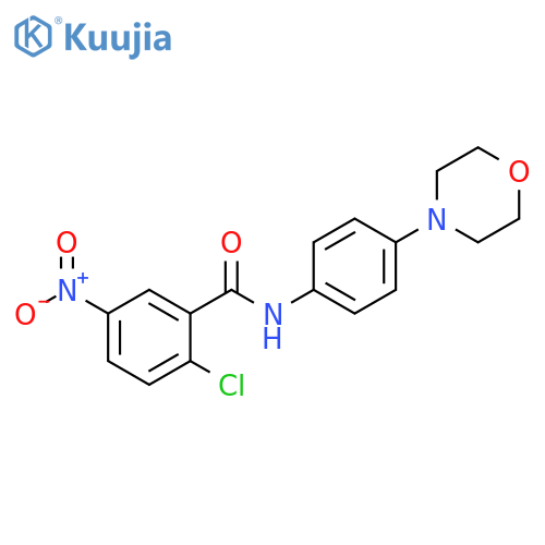 Benzamide, 2-chloro-N-[4-(4-morpholinyl)phenyl]-5-nitro- structure