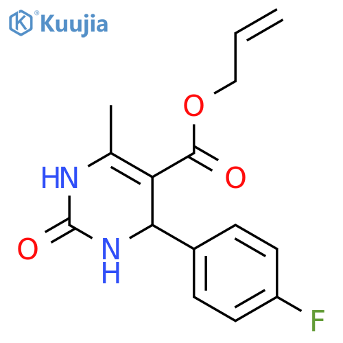 <br>allyl 4-(4-fluorophenyl)-6-methyl-2-oxo-1,2,3,4-tetrahydro-5-pyrimidinecarb oxylate structure