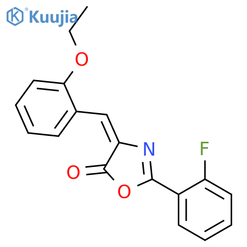 (4Z)-4-(2-ethoxybenzylidene)-2-(2-fluorophenyl)-1,3-oxazol-5(4H)-one structure