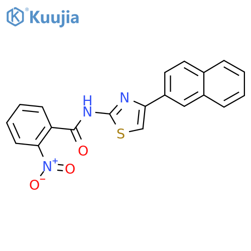 N-4-(naphthalen-2-yl)-1,3-thiazol-2-yl-2-nitrobenzamide structure
