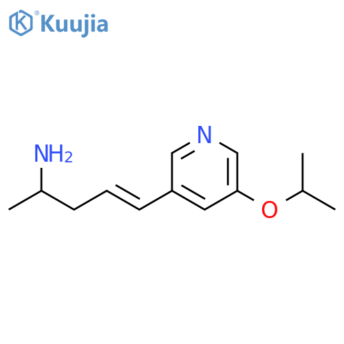 4-Penten-2-amine, 5-[5-(1-methylethoxy)-3-pyridinyl]-, (4E)- structure