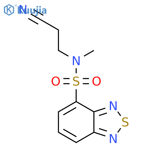 N-(2-cyanoethyl)-N-methyl-2,1,3-benzothiadiazole-4-sulfonamide structure