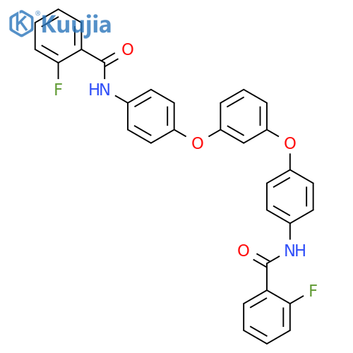 Benzamide, N,N'-[1,3-phenylenebis(oxy-4,1-phenylene)]bis[2-fluoro- structure