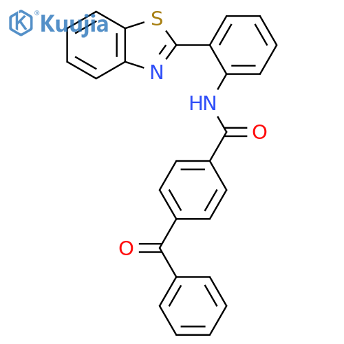 4-benzoyl-N-2-(1,3-benzothiazol-2-yl)phenylbenzamide structure