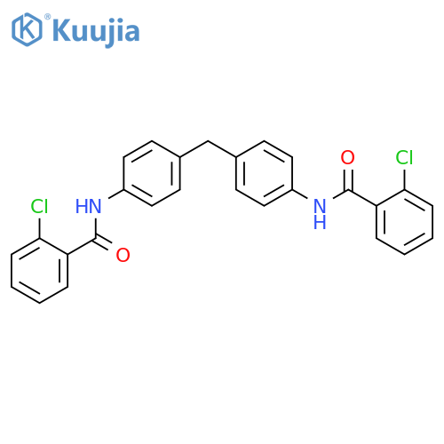 2-chloro-N-(4-{4-(2-chlorobenzamido)phenylmethyl}phenyl)benzamide structure