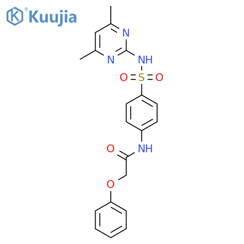 N-{4-(4,6-dimethylpyrimidin-2-yl)sulfamoylphenyl}-2-phenoxyacetamide structure