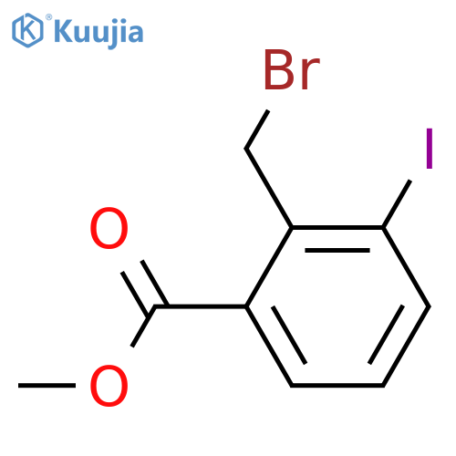 Methyl 2-(bromomethyl)-3-iodobenzoate structure