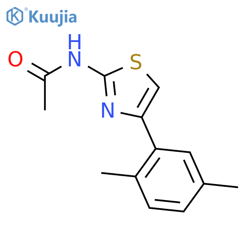 N-4-(2,5-dimethylphenyl)-1,3-thiazol-2-ylacetamide structure