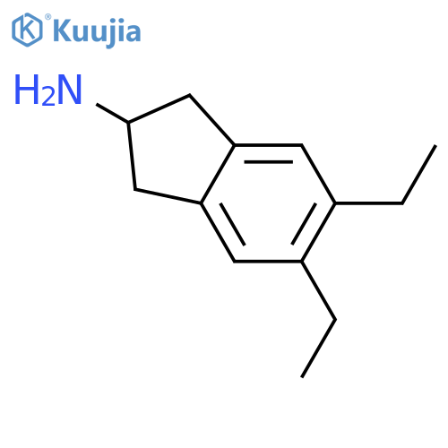 5,6-Diethyl-2,3-dihydro-1H-inden-2-amine structure