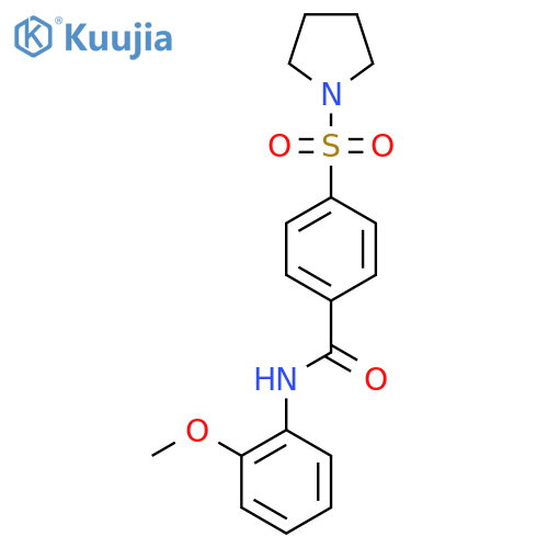 N-(2-methoxyphenyl)-4-(pyrrolidine-1-sulfonyl)benzamide structure