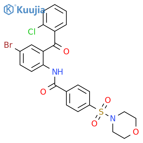 N-4-bromo-2-(2-chlorobenzoyl)phenyl-4-(morpholine-4-sulfonyl)benzamide structure