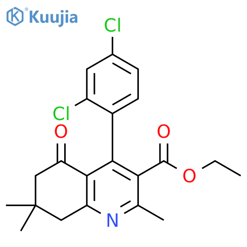 3-Quinolinecarboxylic acid,4-(2,4-dichlorophenyl)-5,6,7,8-tetrahydro-2,7,7-trimethyl-5-oxo-, ethylester structure