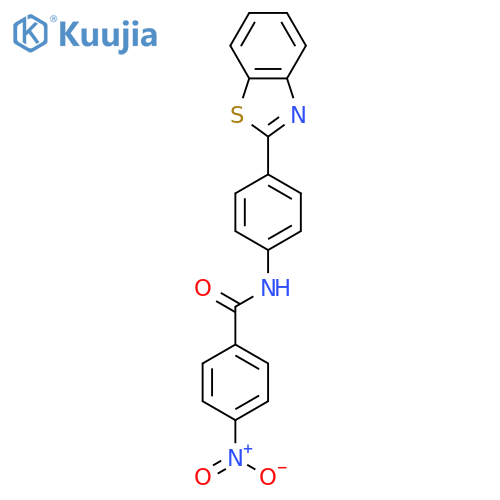 N-4-(1,3-benzothiazol-2-yl)phenyl-4-nitrobenzamide structure