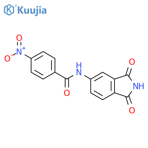 N-(1,3-dioxo-2,3-dihydro-1H-isoindol-5-yl)-4-nitrobenzamide structure