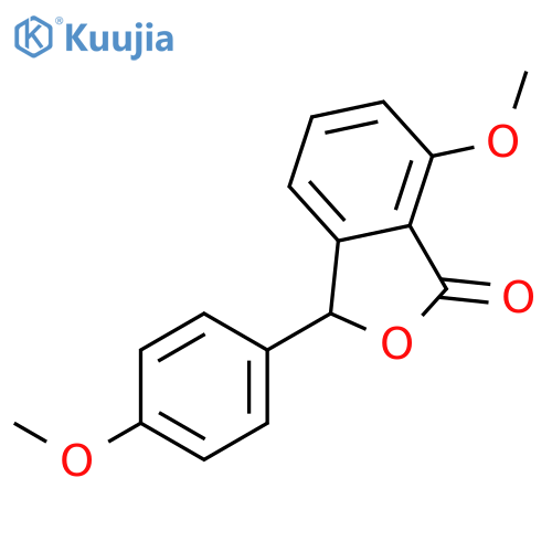 1(3H)-Isobenzofuranone, 7-methoxy-3-(4-methoxyphenyl)- structure