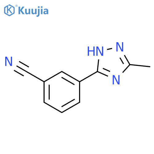3-(5-methyl-4H-1,2,4-triazol-3-yl)benzonitrile structure