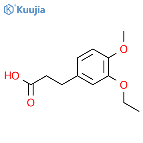 3-(3-ethoxy-4-methoxyphenyl)propanoic acid structure