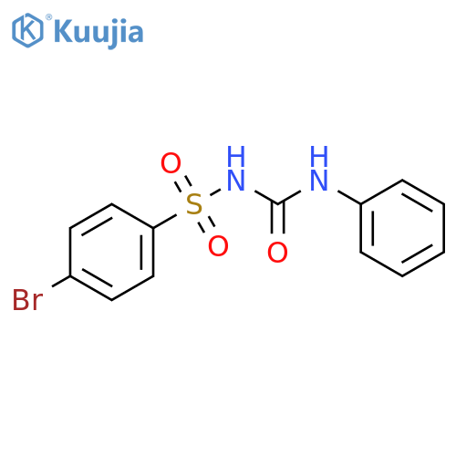 Benzenesulfonamide, 4-bromo-N-[(phenylamino)carbonyl]- structure