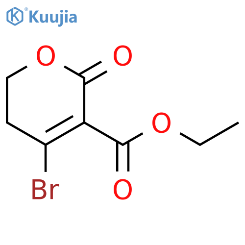 Ethyl 4-Bromo-5,6-dihydro-2-oxo-2H-pyran-3-carboxylate structure