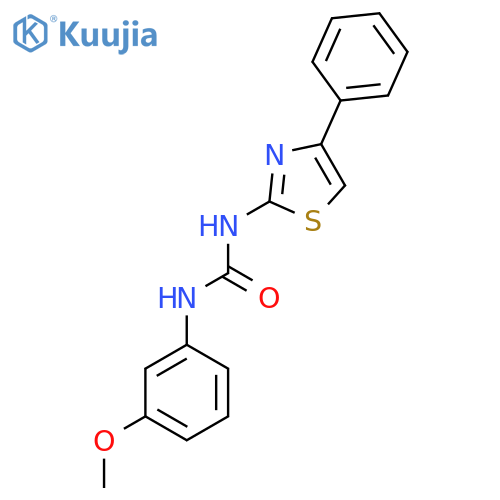 1-(3-methoxyphenyl)-3-(4-phenyl-1,3-thiazol-2-yl)urea structure