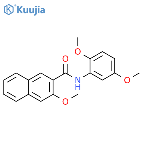 N-(2,5-dimethoxyphenyl)-3-methoxynaphthalene-2-carboxamide structure