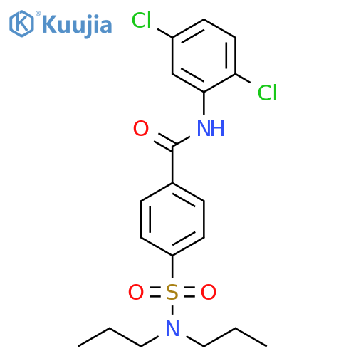 N-(2,5-dichlorophenyl)-4-(dipropylsulfamoyl)benzamide structure