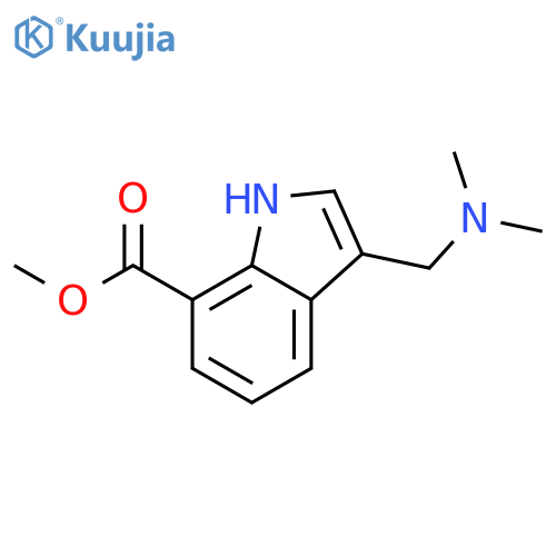 1H-Indole-7-carboxylic Acid 3-(dimethylamino)methyl-methyl Ester structure