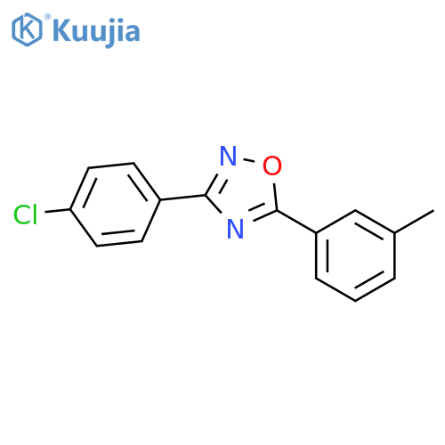 1,2,4-Oxadiazole, 3-(4-chlorophenyl)-5-(3-methylphenyl)- structure