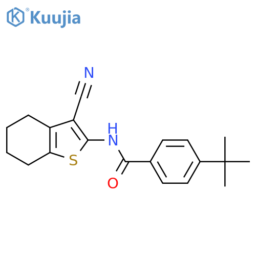 4-tert-butyl-N-(3-cyano-4,5,6,7-tetrahydro-1-benzothiophen-2-yl)benzamide structure