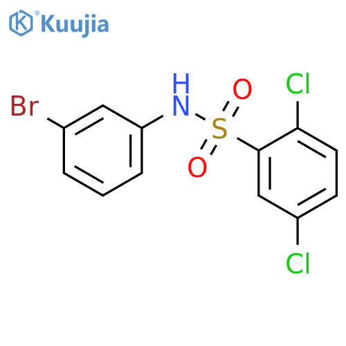 N-(3-bromophenyl)-2,5-dichlorobenzenesulfonamide structure