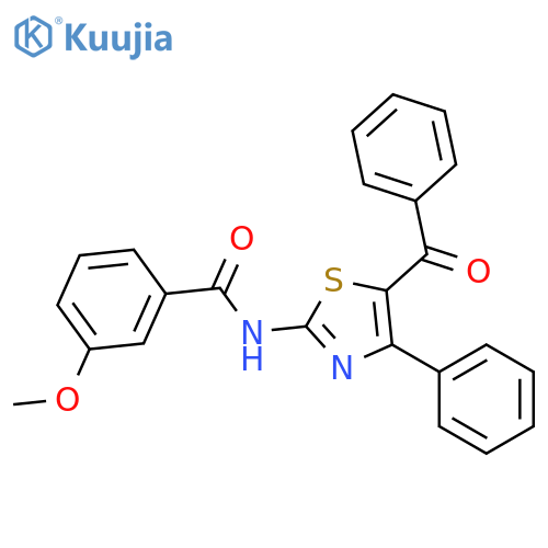 N-(5-benzoyl-4-phenyl-1,3-thiazol-2-yl)-3-methoxybenzamide structure