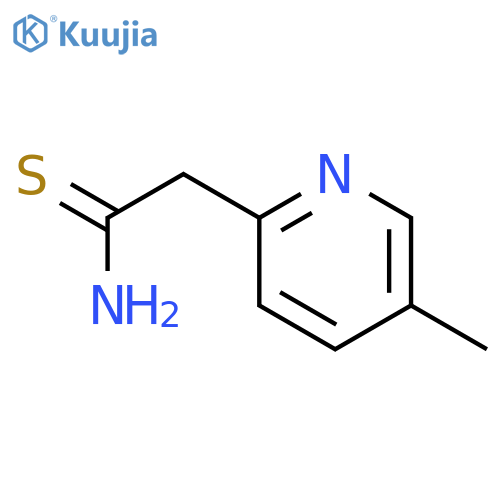 2-(5-methylpyridin-2-yl)ethanethioamide structure