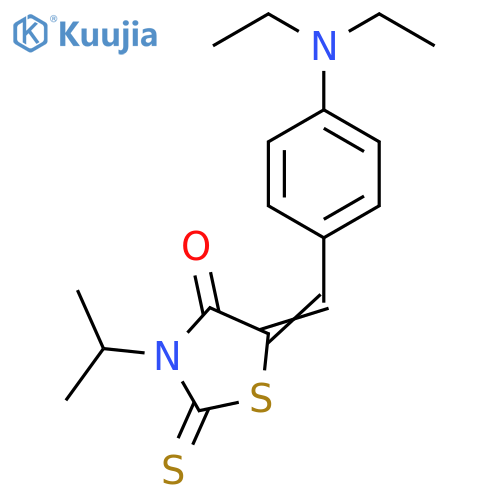 (5Z)-5-{4-(diethylamino)phenylmethylidene}-3-(propan-2-yl)-2-sulfanylidene-1,3-thiazolidin-4-one structure